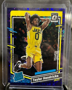 2023-24 Donruss Optic Basketball TAYLOR HENDRICKS Purple Disco RC #24/99