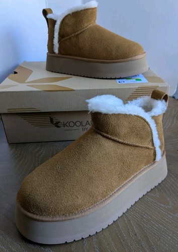 UGS Kookaburra Ultra Mini Platform New In Box Tan 1158590 Size 7 US Seller $95