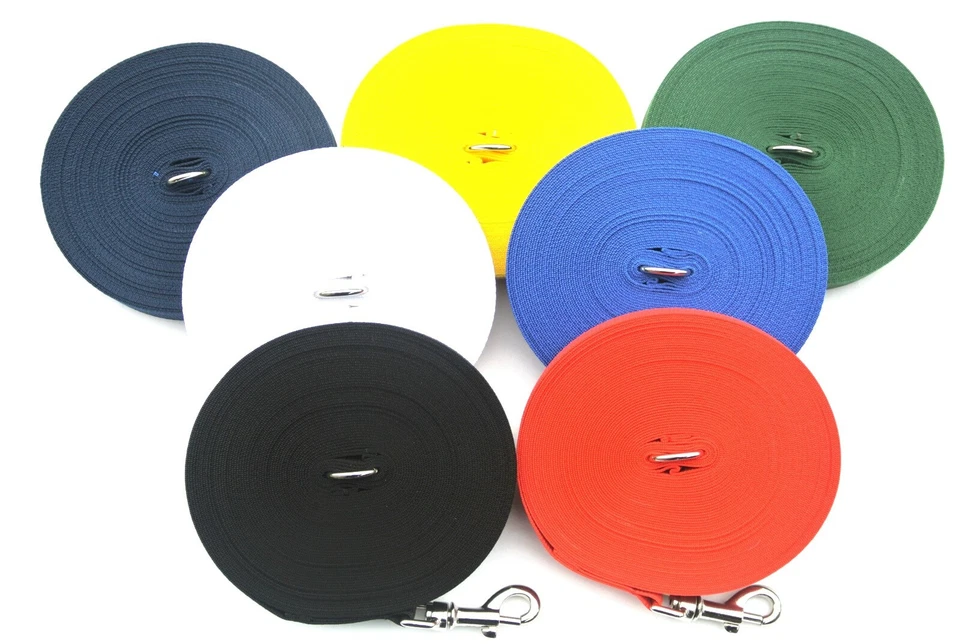 Dog Training Lead 100ft 30m Long Obedience Leash Large Line 25mm Wide 7 Colours - Image 3 of 4