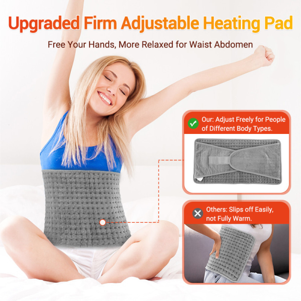 9 Modes Electric Heat Pad Adjustable Heating Belt Warmer Waist Back Pain Relief