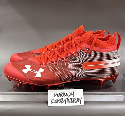 Under Armour Spotlight MC Football Cleats Red Size 13.5 Mens 3021418-601