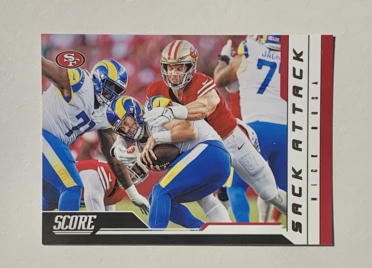2023 Panini Score Nick Bosa Sack Attack #1 San Francisco 49ers | eBay