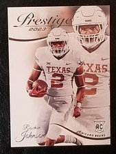 2023 Panini Prestige Roschon Johnson Rookie Card Chicago Bears No. 374