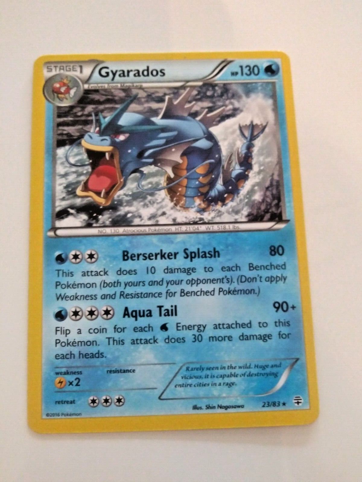 Pokemon - Gyarados - Generations 23/83 - Rare - NM