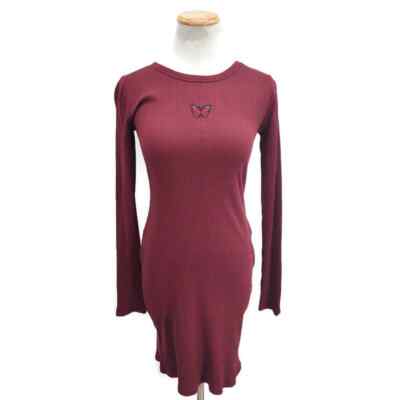 wild fable burgundy dress NWT Y2k Style bodycon ribbed in size XS Loose kaftan dresses spaghetti straps for a Size:Small Tall: 88-154lb (40-70kg) - Limited to US Birch Marine Blue Bridesmaid