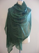 Printed Cotton Buddha in Meditation Prayer Shawl Scarf India