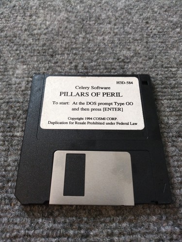 PC Pillars of Peril 1994 PC disk only  - Picture 1 of 6