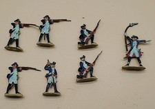 7 VTG Flats KIELER ZINNFIGUREN Vintage Soldiers American Revolution