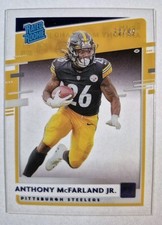 Anthony McFarland Jr 2020 Chronicles Clearly Donruss Rated Rookie Blue /99 RC