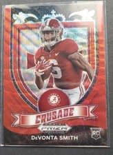 2021 Panini Prizm Draft Picks - Crusade Devonta Smith #165 Ruby Wave Prizm (RC)