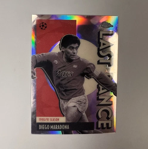 Topps Chrome Diego Maradona Last Dance Insert 1990/91 Napoli Soccer Card
