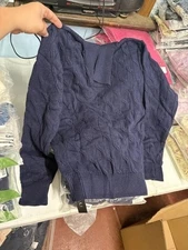 NWT URRU Men's Turtleneck Soft Sweater Size Small VERY SOFT dark blue