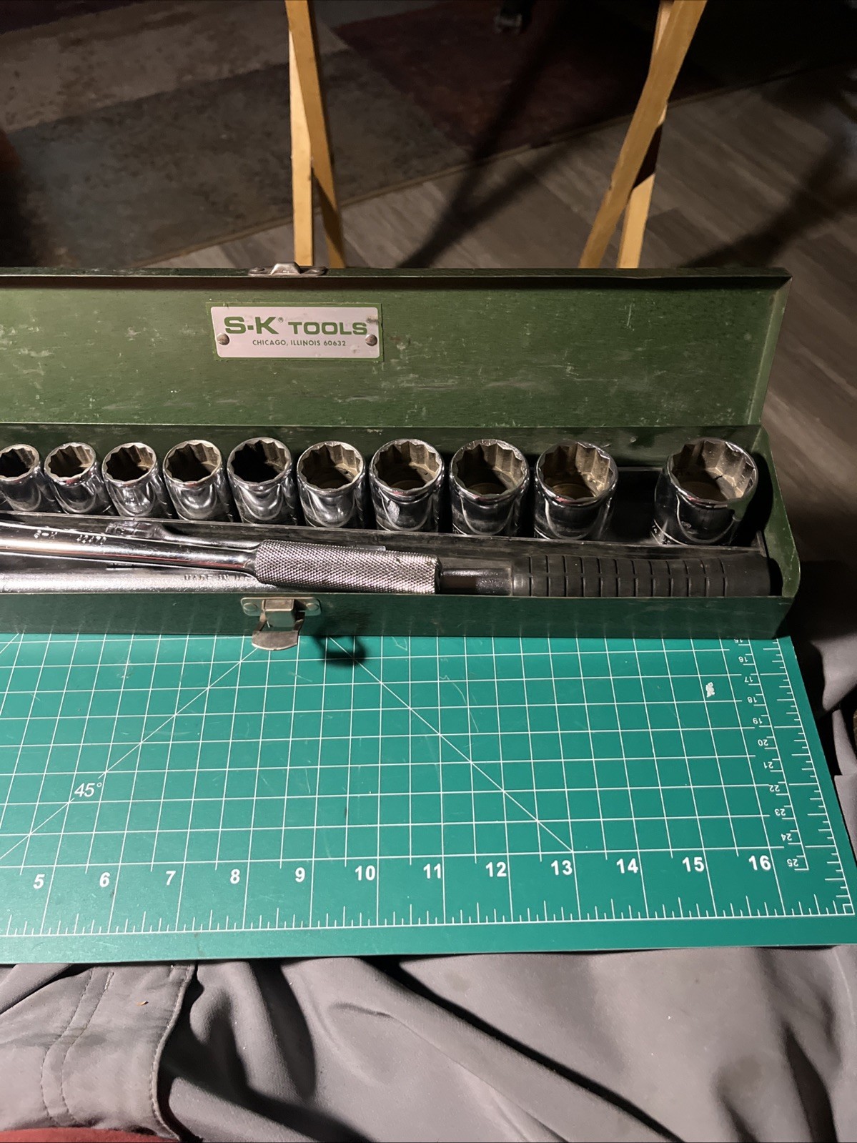 S-K Tools 16 Piece 1/2" Drive Socket Set-Complete Original -USA Made- 7/16-1 1/4