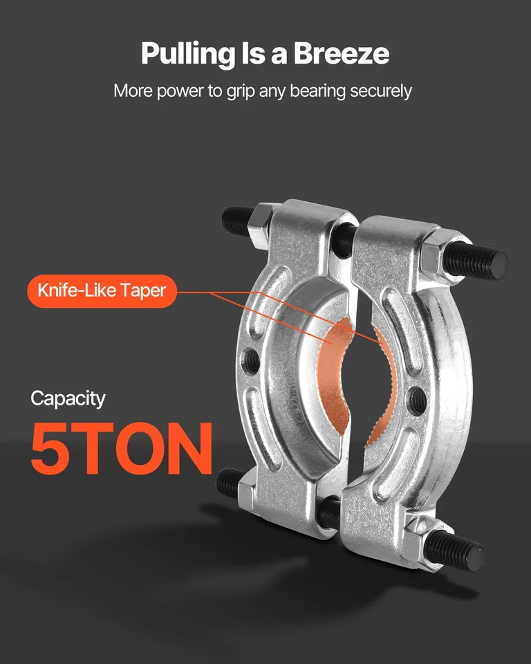 VEVOR Ensemble d'extracteurs de roulements 14PCs avec Étui Capacité de 5 Tonnes - Photo 4/4