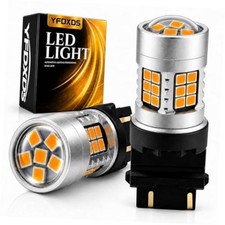 LED Bulb Amber Yellow, 3156 3457A 4057 4157 LED Turn Signal Bulbs, 3157 AMBER