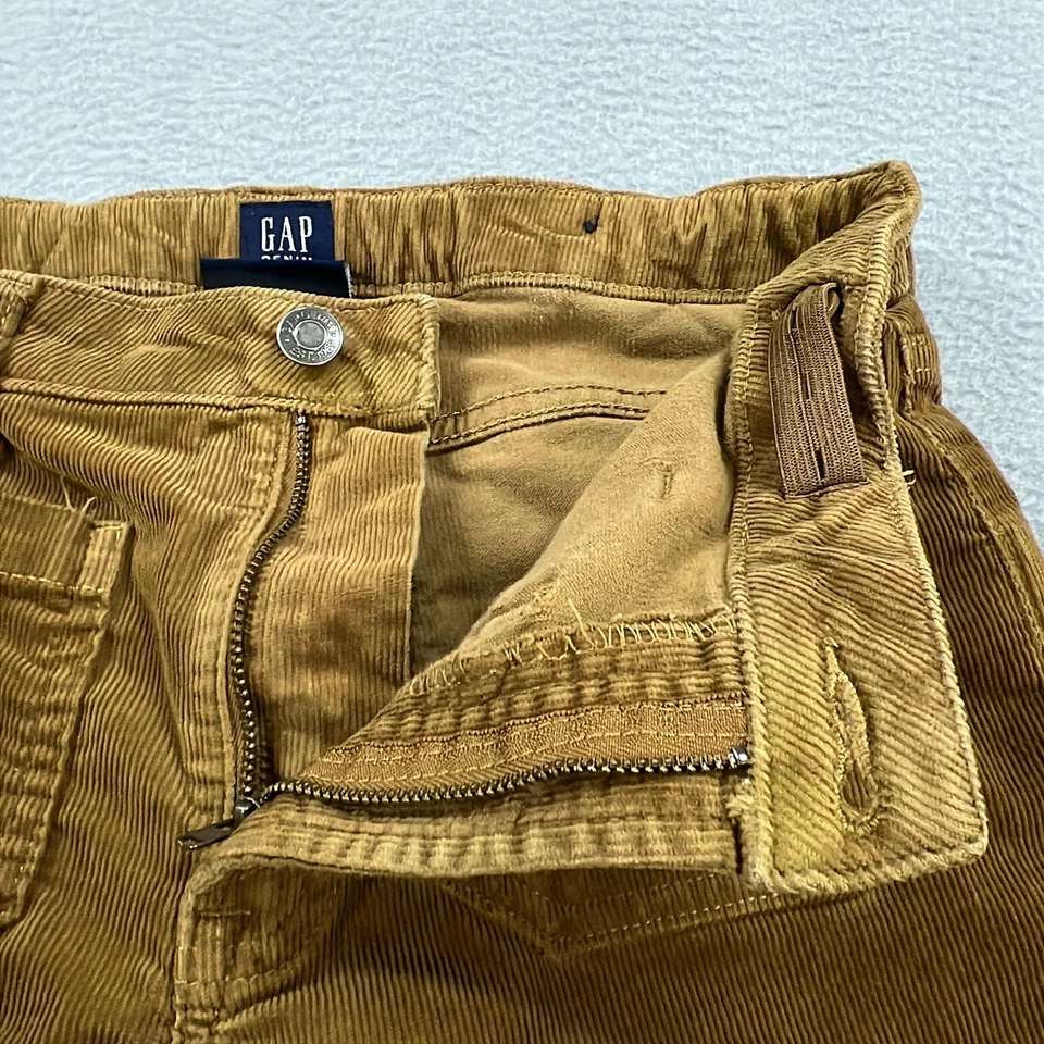 Pantalones de mezclilla GAP para mujer 16 marrón años 70 acampanados pana tiro alto campana parte inferior retro Foto 4 de 4