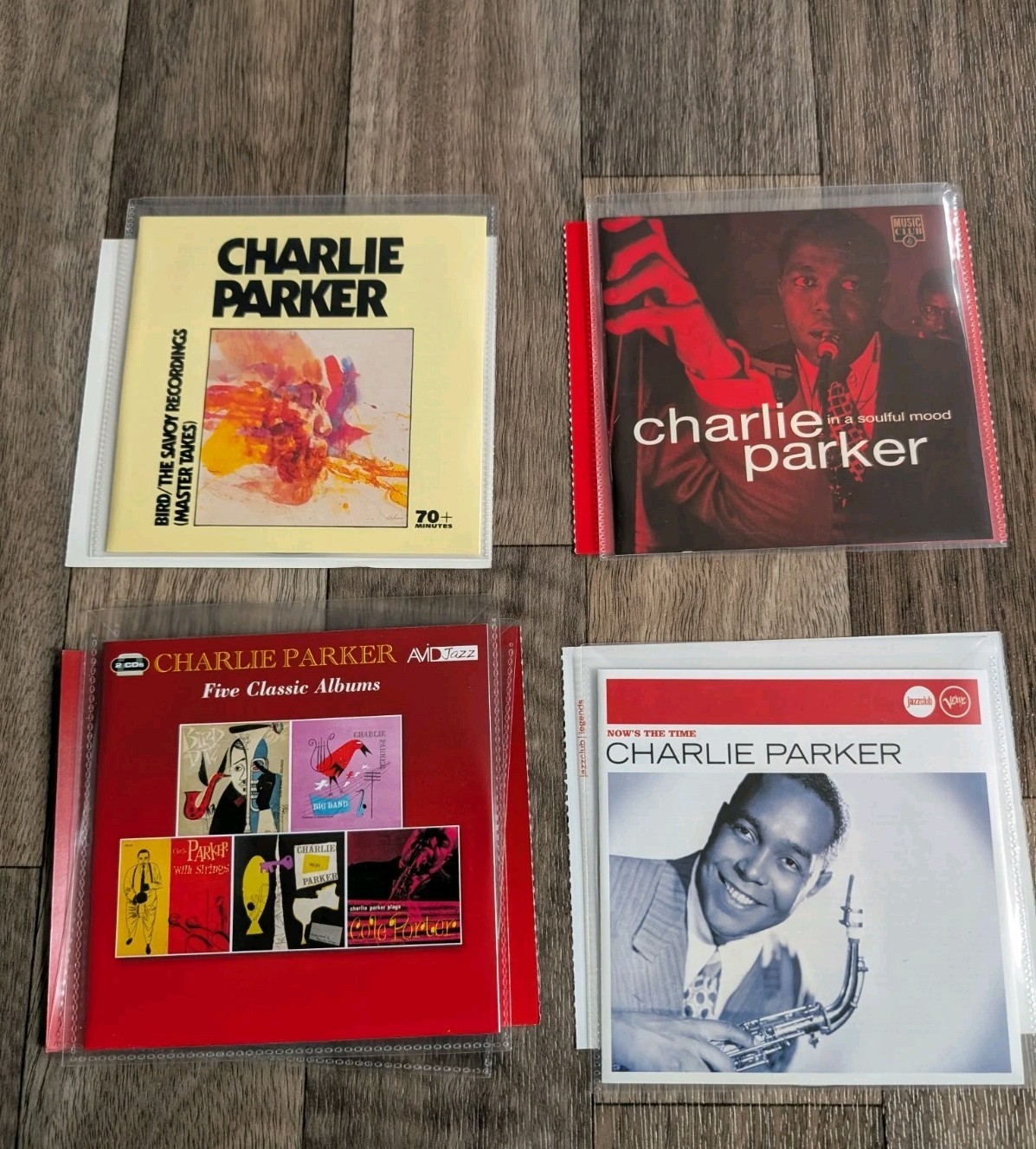 CHARLIE PARKER- 4 CD Bundle -Nows The Time/Five Classic Albums/In A Soulful Mood