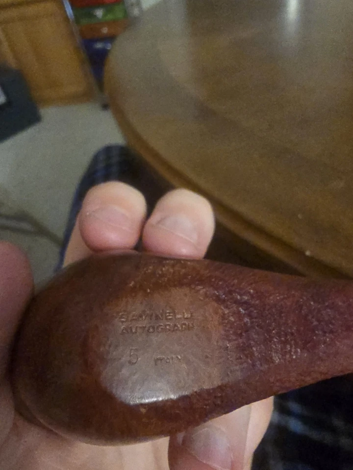 Savinelli 亲笔签名 5 手工粗管 – 意大利房地产 – 手绘形状 — 第 2/3 张图片