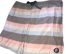 O'Neill Cruzers Board Shorts Swim Trunks Mens Size36 Fun Striped Color Block