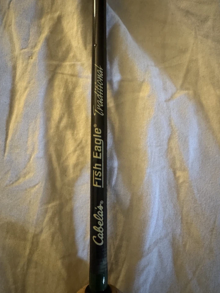 Cabelas Traditional Fish Eagle 9ft 2 Piece 8 WT Fly Rod With Case - Image 2 of 4