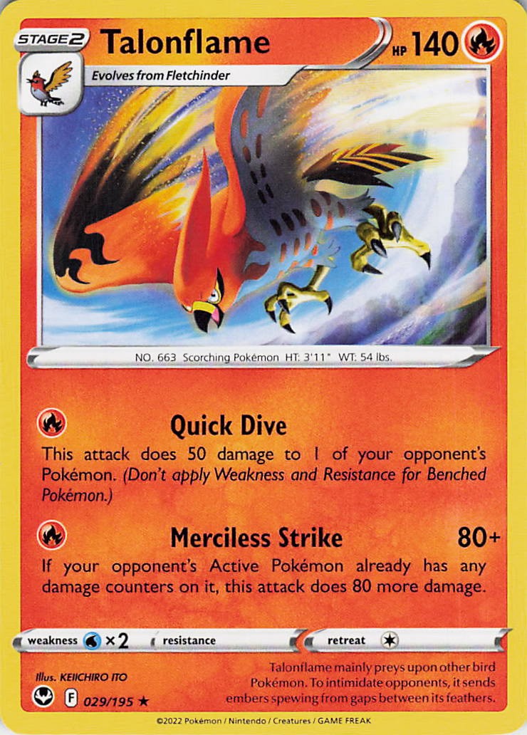 Talonflame Rare 029/195 KEIICHIRO ITO
