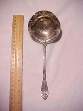 Silver Plate Tea Strainer 1881 Rogers La Vigne with Grapes