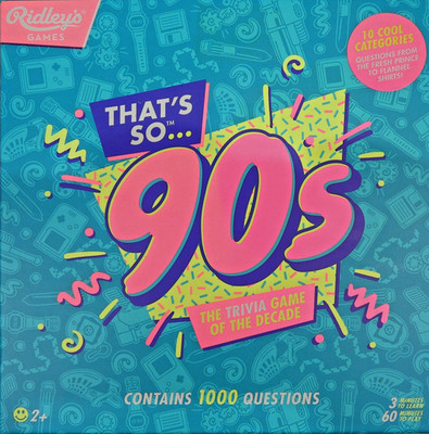 Ridley's That's So 90er Quizspiel mit 10 coolen Kategorien - vollständig 
