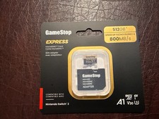 NEW: Nintendo Switch 2 GameStop 512GB Express Micro SD Card for Switch 2