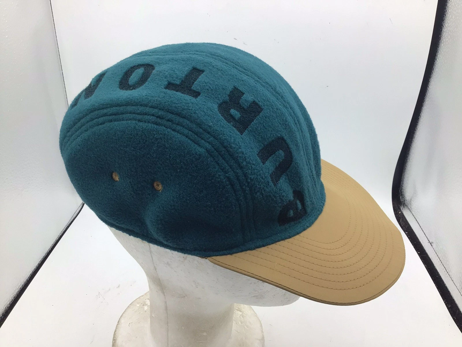 Vintage Burton Snowboards 5 Panel Cap Hat Fleece Reversible W2