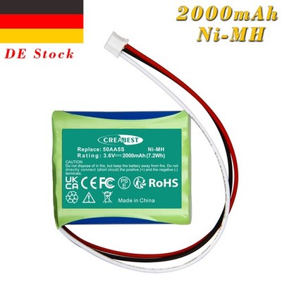 Akku Für Toniebox Tonie 50AA5S 3,6V 2000mAh Ni-MH Ersatzakku Batterie
