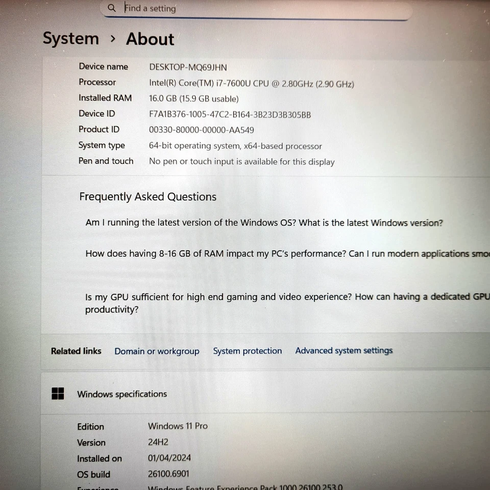 Dell Latitude 5580 · i7-7600U · 16GB · 256GB, photo 2 of 5