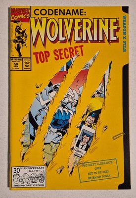 Wolverine #50 (1992, Marvel) VF Vol 2 Die-Cut Cover 1st App Shiva
