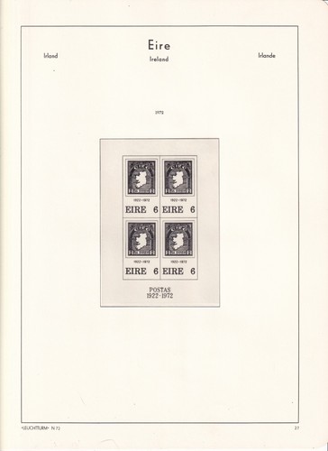 IRELAND LIGHTHOUSE BROWN HINGELESS ALBUM 1970 - 1999 118 PAGES (NO STAMPS) - Picture 7 of 24