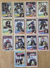 1984-85 O-PEE-CHEE HOCKEY GOALIE CARD LOT of 14