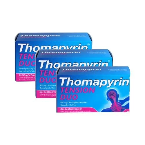 A. NATTERMANN & CIE GMBH Thomapyrin Tension Duo 400 Mg/100 mg Filmtabletten (3x36 St) 3 St