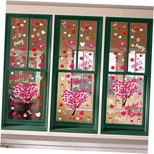  Valentines Day Decorations Heart Window Clings Cute Valentines window clings