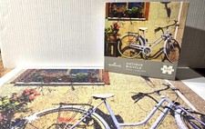 Hallmark ANTIQUE BICYCLE Jigsaw Puzzle 550 pieces MISSING ONE PIECE