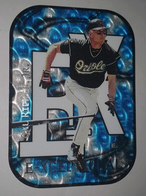 2000 Fleer E-X E-Xceptional Blue Cal Ripken Jr. SP Rare Orioles 