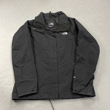 The North Face Jacket Womens Small Black HyVent Waterproof Full Zip Rain Hiking