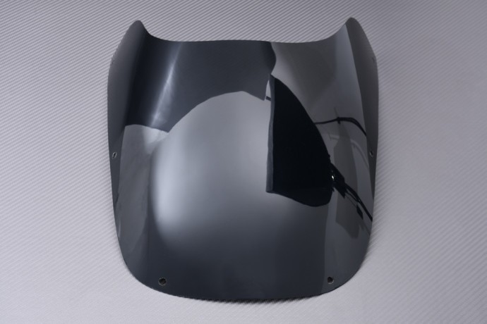 Saute-vent noir en polycarbonate pour moto Yamaha FZR250 Genesis 1986-1988