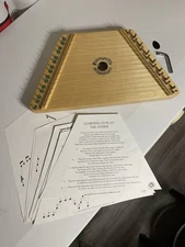 Wooden Zither with Song Sheets by Small World Toys Lap Harp