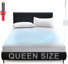 Grounding Fitted Sheet Queen Size - Silver Fiber Organic Cotton w/ Cord Test