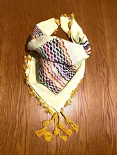 Kuffyeih Yellow Palestine Scarf keffyeih Unique Arab face Cover Headwear