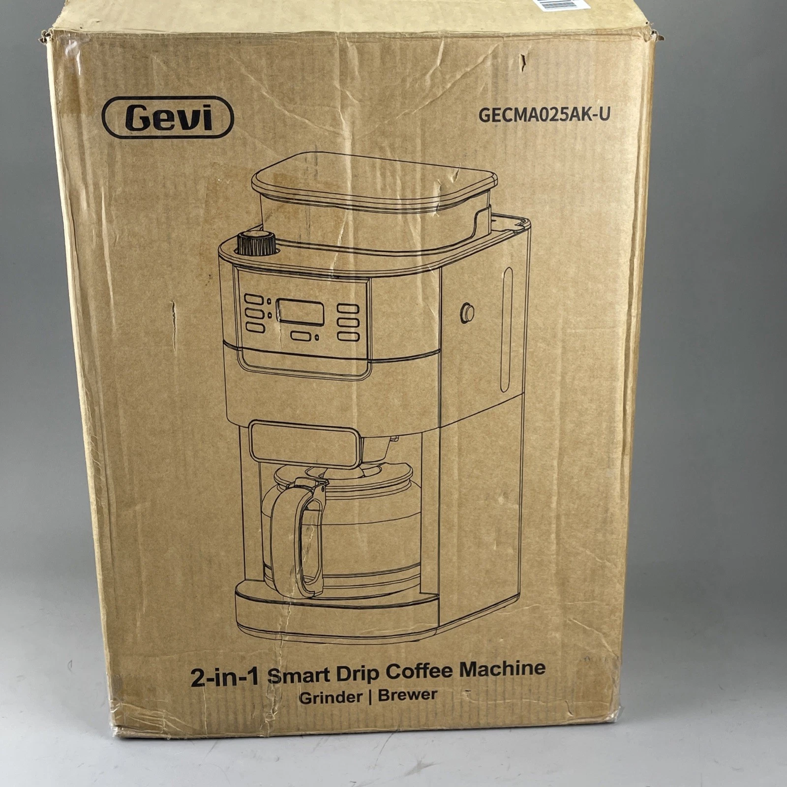 Gevi GECMA025AKU 10 Cup Coffee Maker Grinder Programmable Grind & Brew