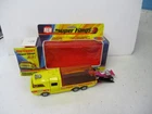 Matchbox Lesney Superkings K-7 Racing Transporter- YELLOW with pink SF34, boxed
