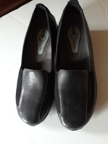 Merrell Women's US 8.5 Spire Moc Midnight Leather Foam Air Cushion 1.5" Heel EUC - Picture 2 of 9