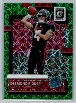 2022 Panini Donruss Optic Parallel Rookie RC Lazer #P-304 Desmond RIdder Falcons