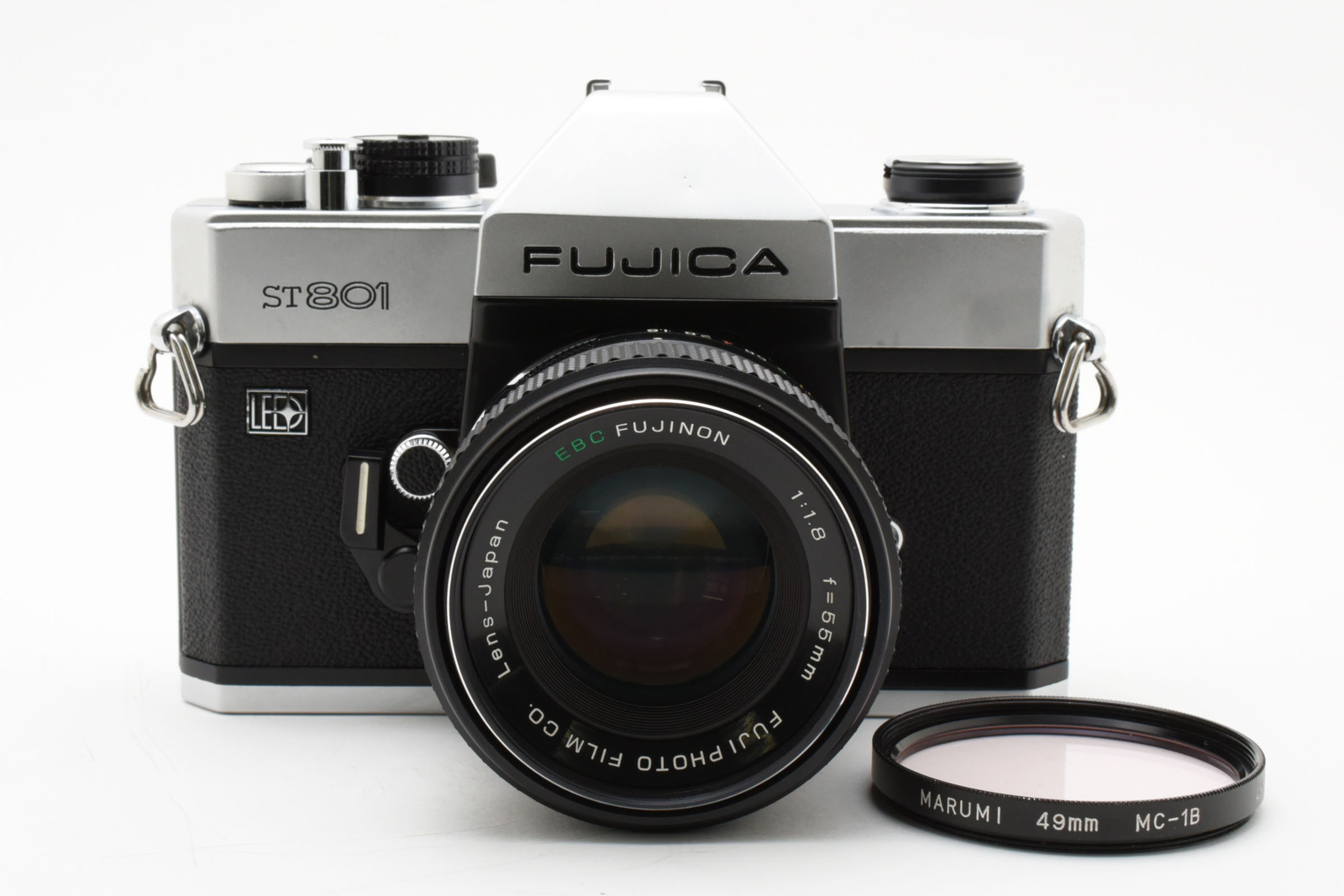 Excellent FUJICA ST801 35mm Film Camera with EBC FUJINON 55mm f/1.8 Lens