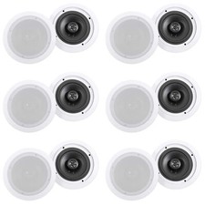  12 Rockville HC655-16 6.5" 500 Watt In-Ceiling Home Theater Speakers 16 Ohm