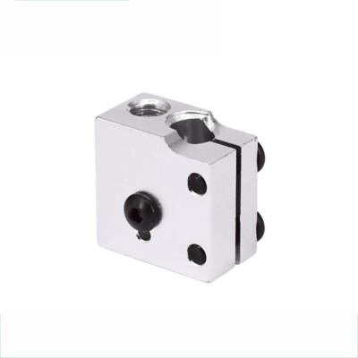 3D Printer Volcano Aluminum Heater Block For Extruder Prusa Biqu Silver